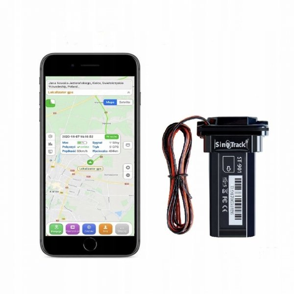 Lokalizator GPS Sinorack ST-901 do auta pojazdu karta sim 2G polskie menu