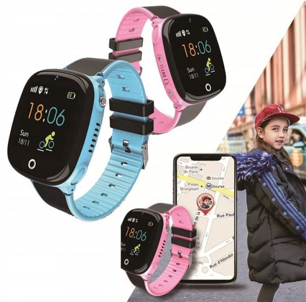 Smartwatch zegarek dla dzieci SIM rozmowy GPS SOS