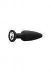 Cone-Shaped Diamond Butt Plug - Black