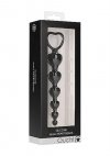 Anal Heart Beads - Black