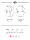 Bielizna-Alluria peniuar i stringi L/XL
