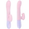 Wibrator-Silicone Vibrator USB 7 Function and Thrusting Function / Heating, pink