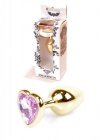 Plug-Jewellery Gold  Heart PLUG- Rose