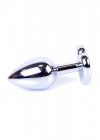 Plug-Jewellery Silver  Heart PLUG- Light Blue