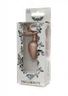 Plug-Jewellery Pearl Gold Heart PLUG- Clear S