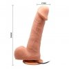 Wibrujące dildo w kolorze cielistym 7,8''