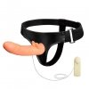 dildo strap on z paskiem wykonanym z realistycznego materiału PVC