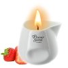 Naturalna świeca do masażu truskawka 80ml