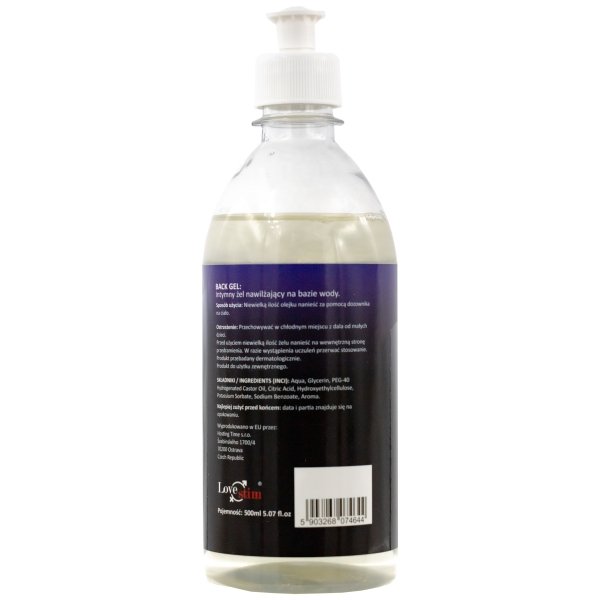 LoveStim Lubrykant analny na bazie wody 500ml 