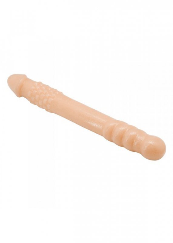 Dildo-PERFECT DOUBLE DONG. PREMIUM TPE MATERIAL.