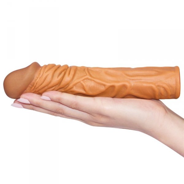 Add 2&quot;&quot; Pleasure X Tender Penis Sleeve Brown