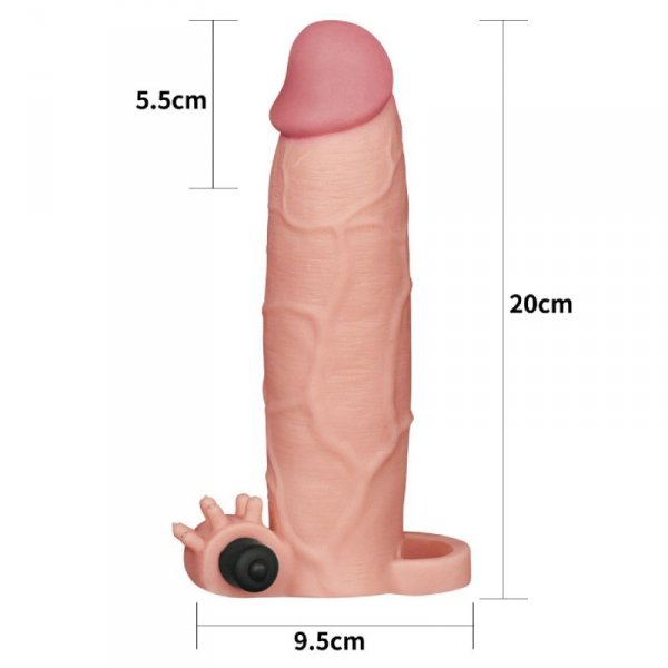 Add 3&quot;&quot; Pleasure X Tender Vibrating Penis Sleeve