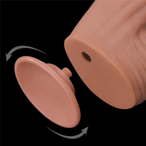 12&#039;&#039; King Sized Sliding Skin Dual Layer Dong