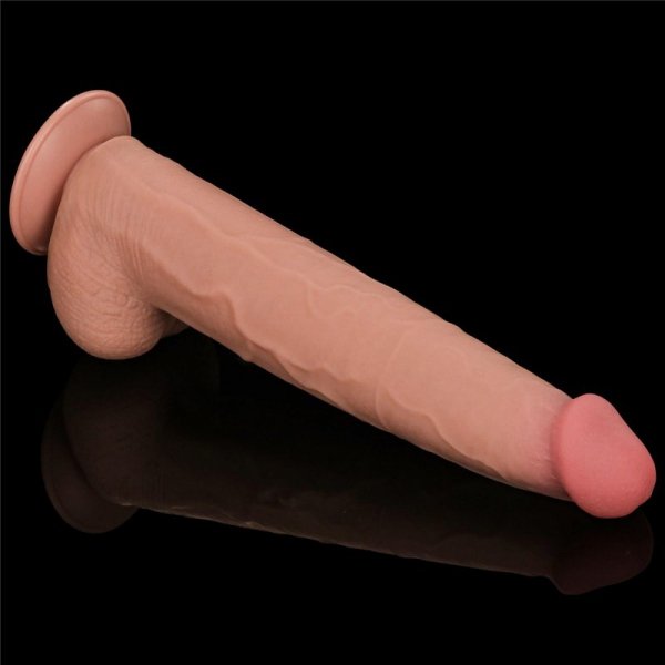 13.5&#039;&#039; King Sized Sliding Skin Dual Layer Dong