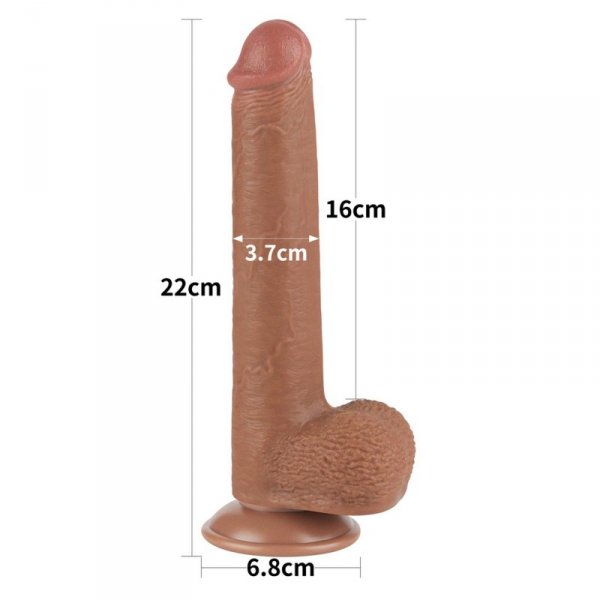 9&#039;&#039; Sliding Skin Dual Layer Dong Brown