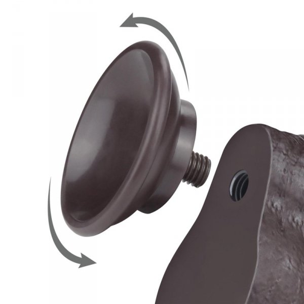 7&#039;&#039; Sliding Skin Dual Layer Dong Black