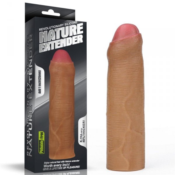 Add 1&quot;&quot; Revolutionary Silicone Nature Extender Uncircumcised