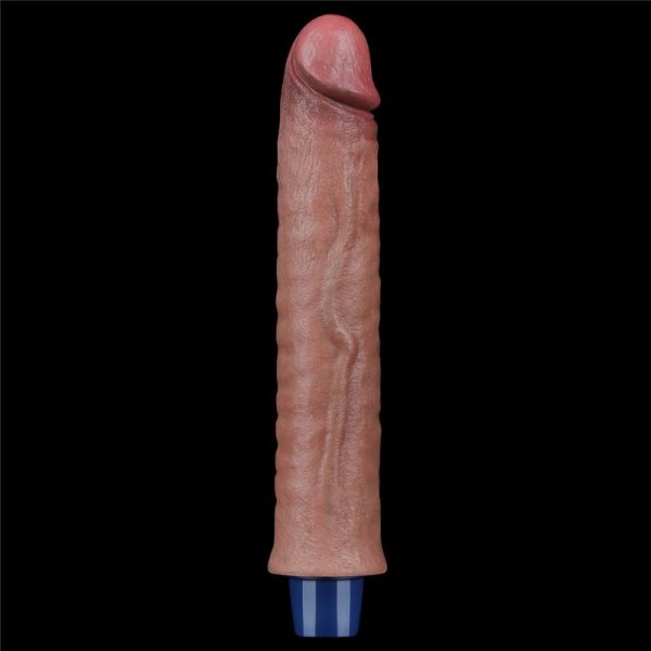 9.5&quot; REAL SOFTEE Rechargeable Silicone Vibrating Dildo