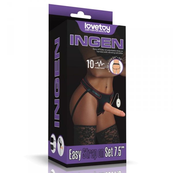 Vibrating Easy Strapon Set 7.5&#039;&#039;