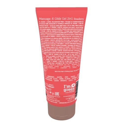 Żel/sprej-Shiatsu 2in1 Massage-Glide Strawberry scent 200ml.
