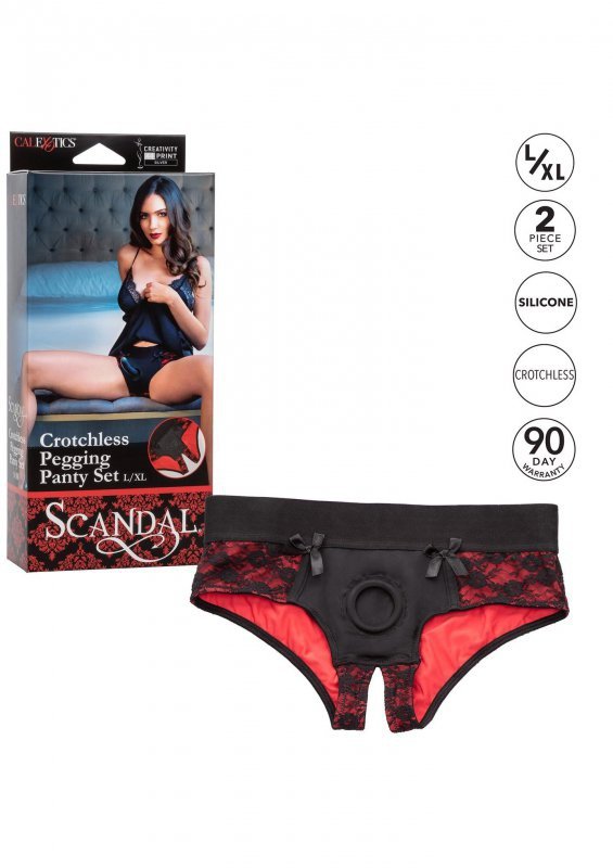 Scandal Crotchless Set L/XL Black