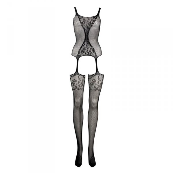 Fishnet and Lace Bodystocking - One Size