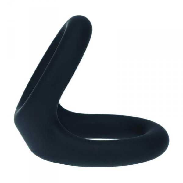Double O Silicone Cockring - M - Black