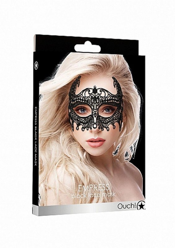 Empress Black Lace Mask - Black