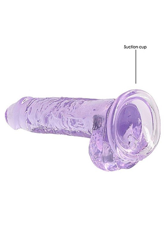 7&quot;&quot; / 18 cm Realistic Dildo With Balls - Purple