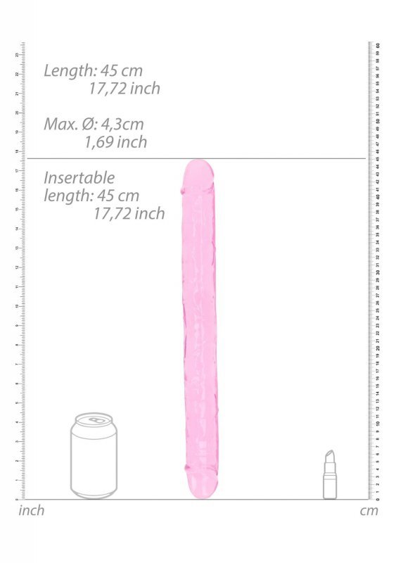 Realistic Double Dong - 18&#039;&#039; / 45 cm