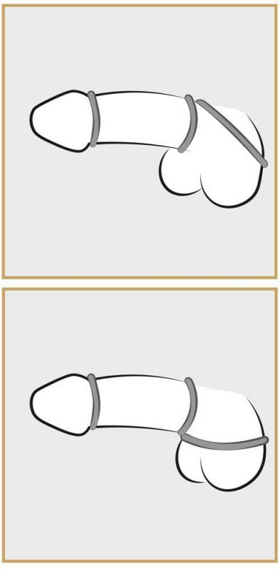 Metallic Silicone Cock ring se