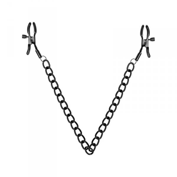 Bedroom Fantasies - Nipple Clamps
with Chain Black