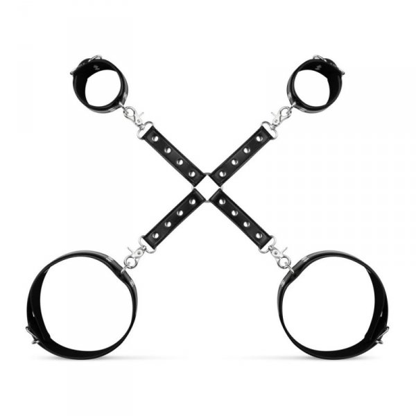 Bedroom Fantasies - Bondage Cross
Wrist and Leg Cuffs Black