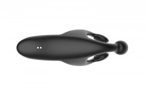 Tapping and vibrating penis stimulator