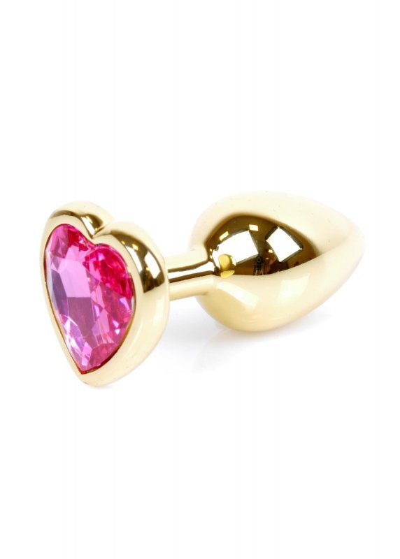 MyLove Toys - Jewellery Gold  Heart PLUG- Pink