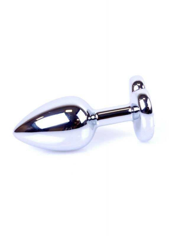 Plug-Jewellery Silver  Heart PLUG- Light Blue