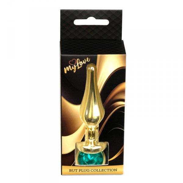 MyLove Toys - Jewellery Gold BUTT PLUG- Green
