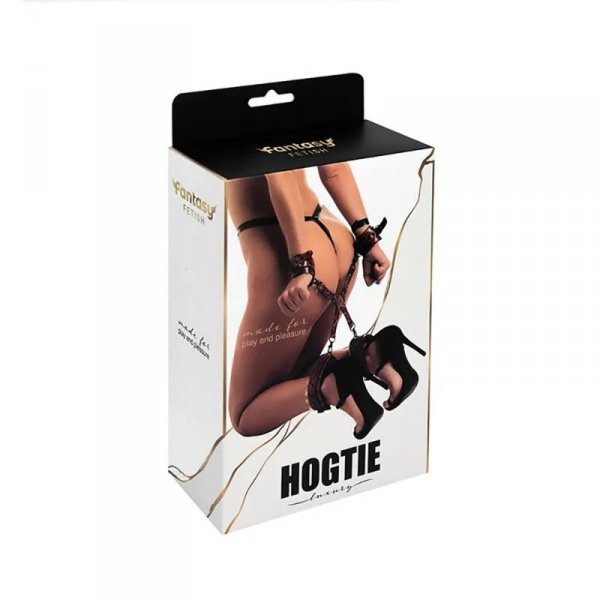 Luxury hogtie with wrist and ankle cuffs