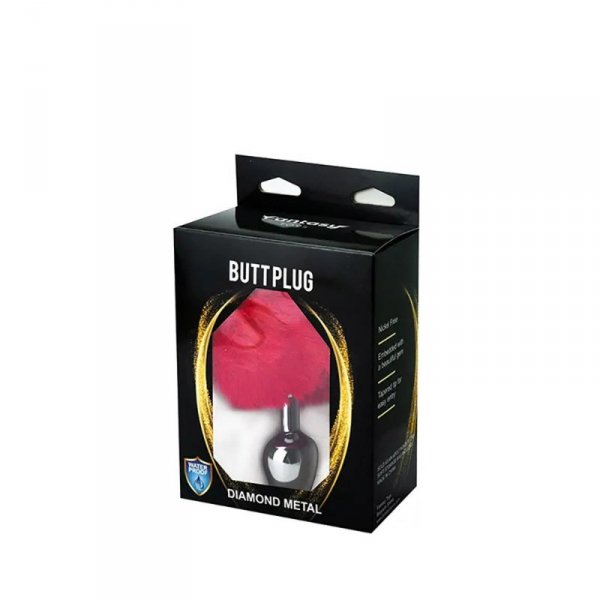 BUTT PLUG red bunny tail