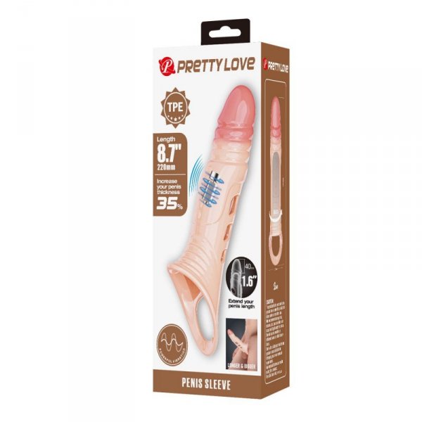 Pretty Love 8.7" Vibrating Penis Sleeve