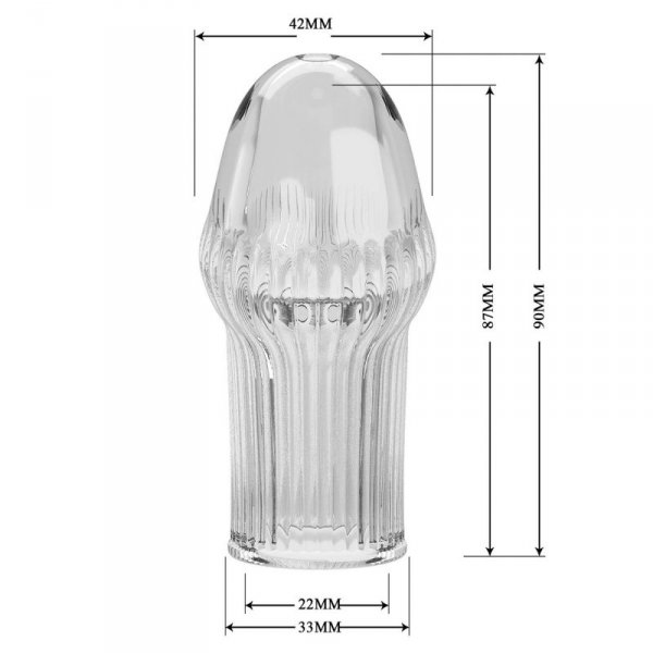 Pretty Love Huel Penis Sleeve (Clear)