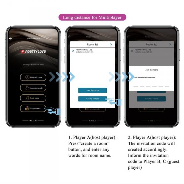 FRANZ, 10 vibration functions Mobile APP remote control