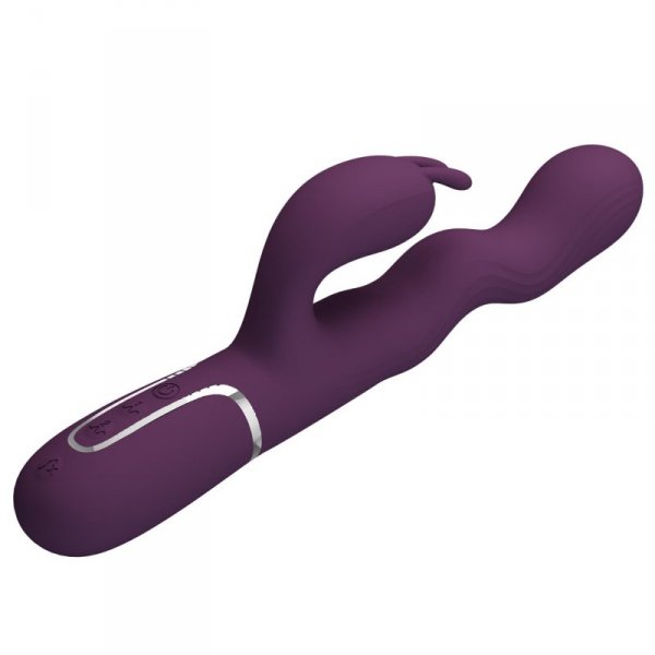 Pretty Love Laursen Dark Purple Waving & Vibrating Rabbit Vibrator