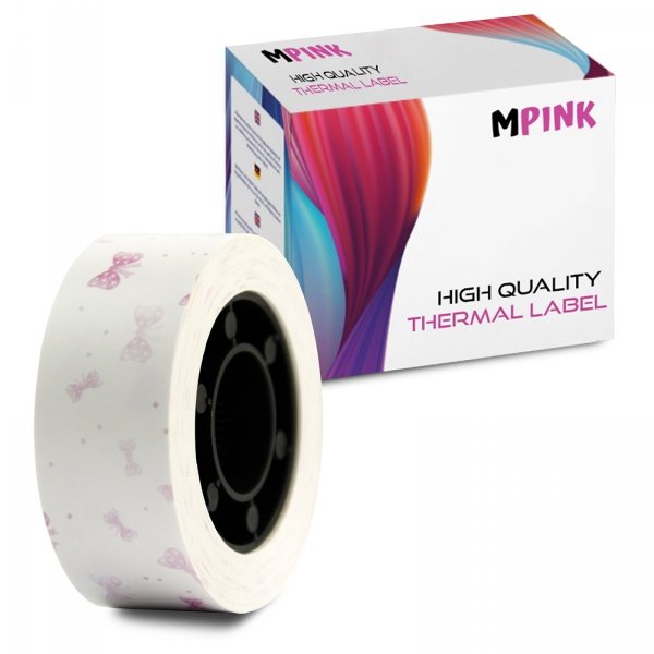 Termiczna taśma papier do etykiet  MP-RL-15*4M-PN Pink Ribbon