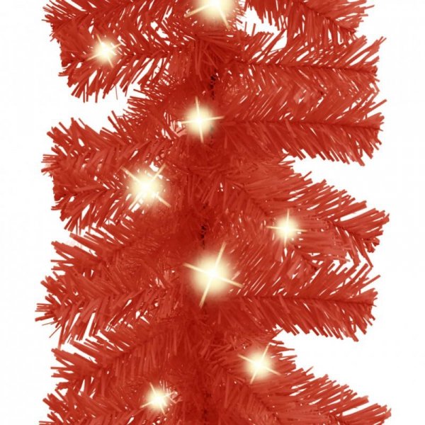 Girlanda świąteczna z lampkami LED, 5 m, czerwona