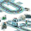 Tor samochodowy puzzle policja auto z napędem znaki drogowe ulica miasto 47 elementów