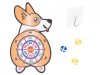Tarcza Dart z rzutkami piłkami na rzep celowanie rzut do celu corgi