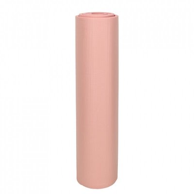 Mata do ćwiczeń jogi gimnastyczna treningowa fitness karimata gruba 1,5cm różowa + pokrowiec