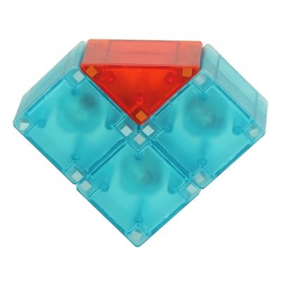 Klocki magnetyczne konstrukcyjne świecące elementy figury 3D 32el.
