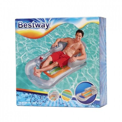 Materac dmuchany fotel BESTWAY 43097 szary